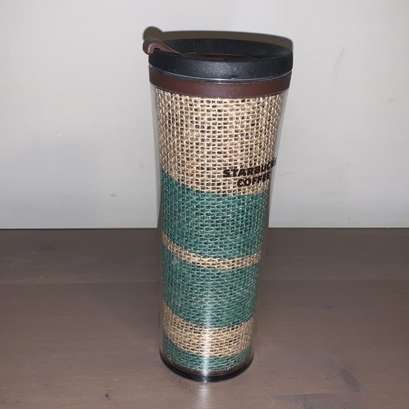 🆕 Starbucks 2010 Brown and Green Made in USA Hemp Tumbler - Picture 6 of 11